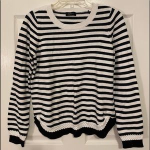 Black and White Striped Sweater